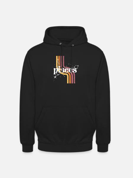 Pisces retro horoscope - Unisex Hoodie - black