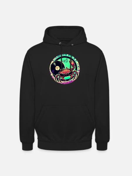Crab Musik - Unisex Hoodie - Schwarz