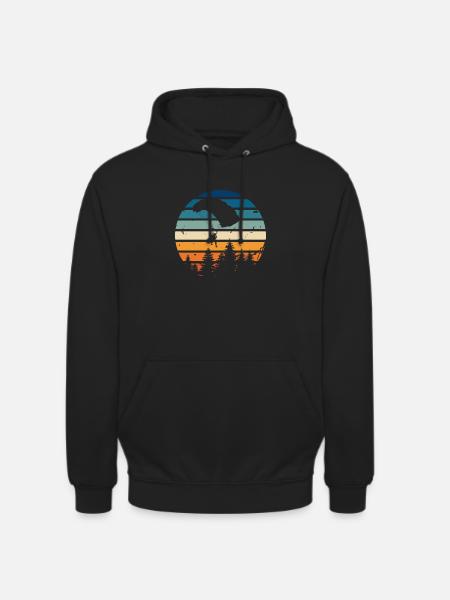 Retro parachute - Unisex Hoodie - black