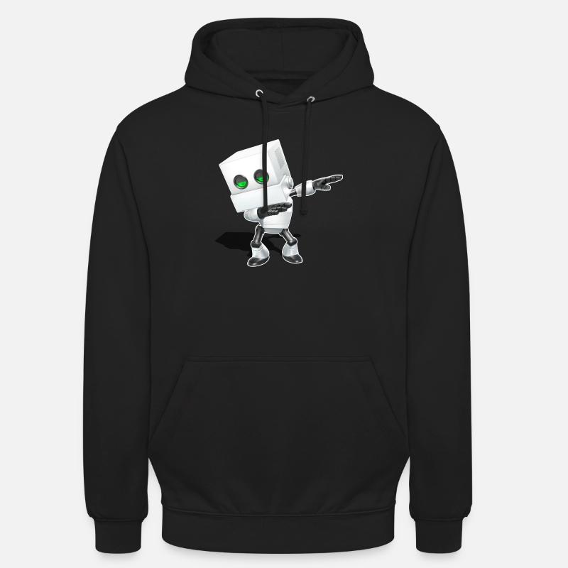 Dabbing Chibi Robot - Sweat-shirt à capuche unisexe - noir