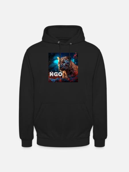 NGO - Sweat-shirt à capuche unisexe - noir