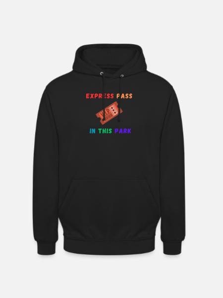 Pass express pour le parc - Sweat-shirt à capuche unisexe - noir