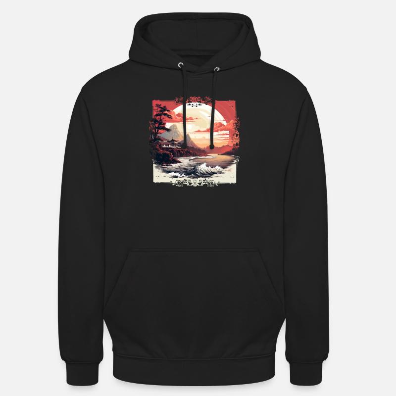 Japanese visual art has a long tradition - Unisex Hoodie - black