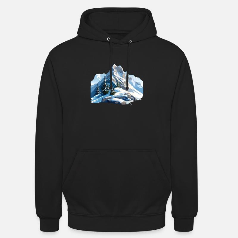 Mennään vuorille - Unisex-huppari - musta