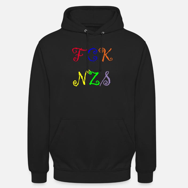 FCK NZS - Sweat-shirt à capuche unisexe - noir