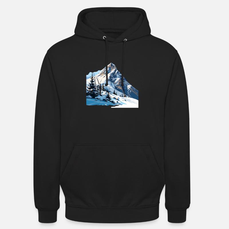 C’est enfin l’hiver - Sweat-shirt à capuche unisexe - noir