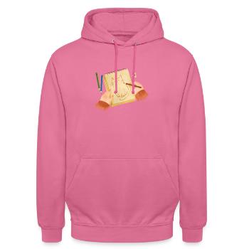 Katzenfreund 😻 - Unisex Hoodie - Pink - Vorne - Alina (178cm) & Michal (187cm)