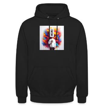 I say No and No is No, let us all, with courage, s - Unisex Hoodie - black - Front - Alina (178cm) & Michal (187cm)