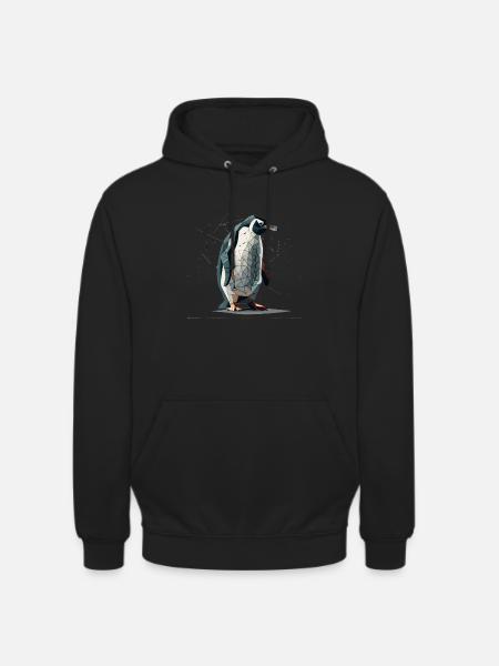 Pinguin - Unisex Hoodie - Schwarz