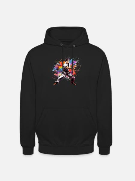 buntes Karate - Unisex Hoodie - Schwarz