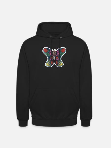 Schmetterling - Unisex Hoodie - Schwarz