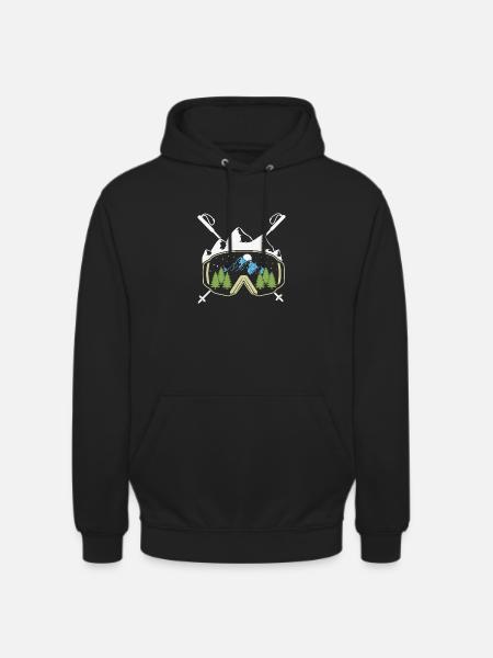 Snowboard goggles - Unisex Hoodie - black