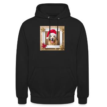 Goldie Christmas - Unisex Hoodie - black - Front - Alina (178cm) & Michal (187cm)