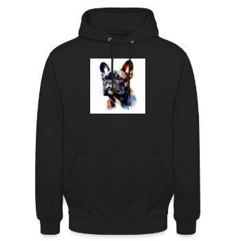 Bully Love - Unisex Hoodie - black - Front - Alina (178cm) & Michal (187cm)