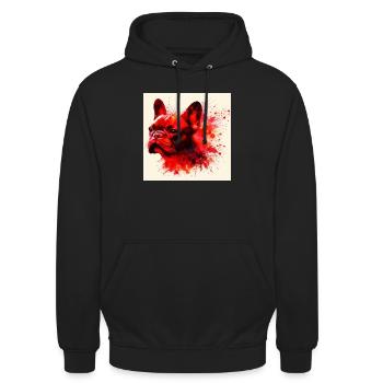 Bully Love - Unisex Hoodie - black - Front - Alina (178cm) & Michal (187cm)