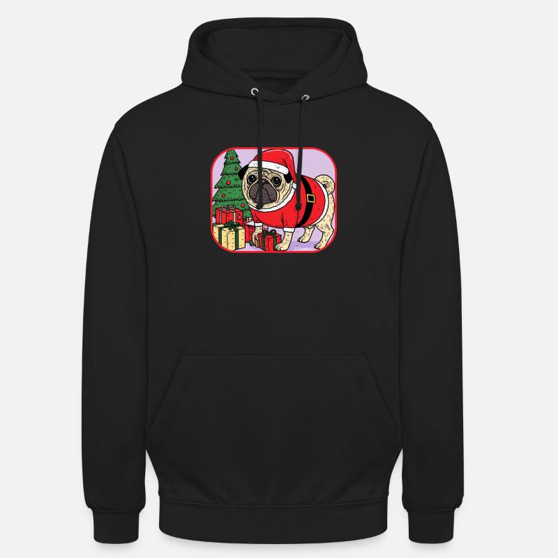 Carlin Noël - Sweat-shirt à capuche unisexe - noir