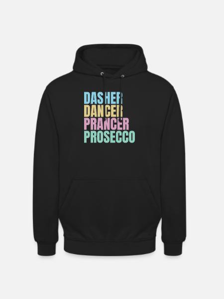 Funny Christmas Prosecco - Unisex Hoodie - black