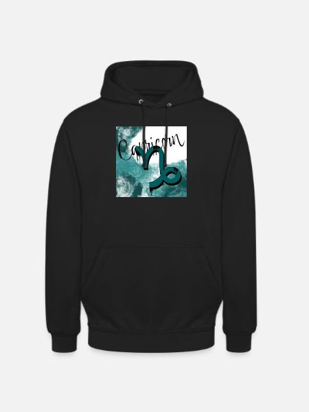 Zodiac-Steinbock-Graffiti-Stil - Unisex Hoodie - Schwarz