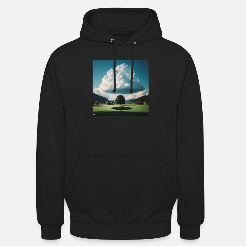 Sur un nuage 7 - Sweat-shirt à capuche unisexe - noir