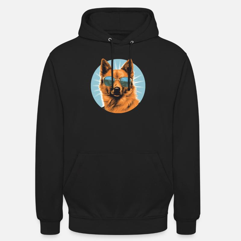 Spitz finlandais 2 - Sweat-shirt à capuche unisexe - noir