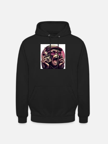 affe - Unisex Hoodie - Schwarz