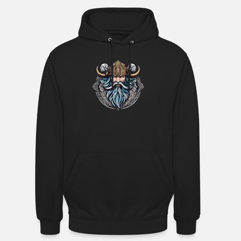 viking odin thor valhalla - Sweat-shirt à capuche unisexe - noir