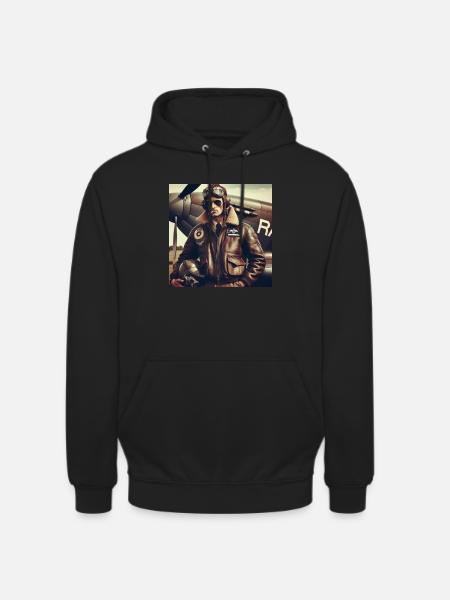 R.A.F - Sweat-shirt à capuche unisexe - noir