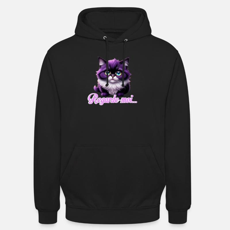 Regarde-moi - Sweat-shirt à capuche unisexe - noir