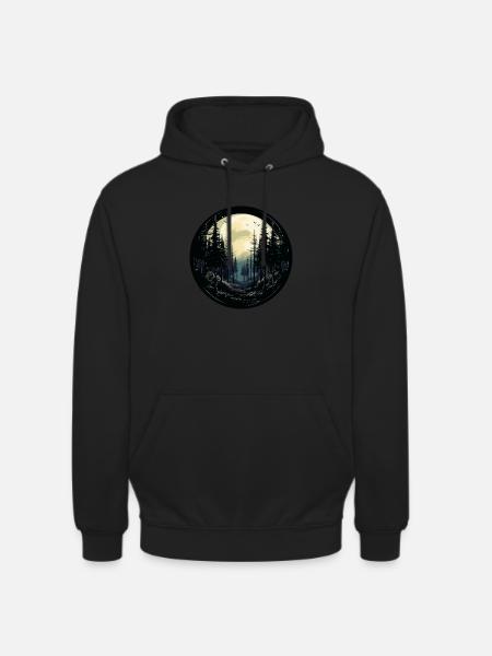 Forest night - Unisex Hoodie - black