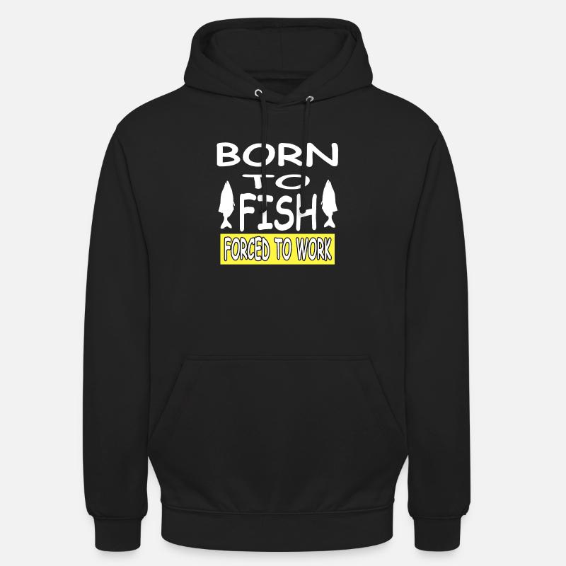 Pêche - Sweat-shirt à capuche unisexe - noir