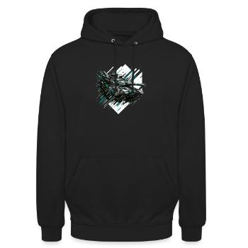 Dynamic Assault Barrage - Unisex Hoodie - black - Front - Alina (178cm) & Michal (187cm)