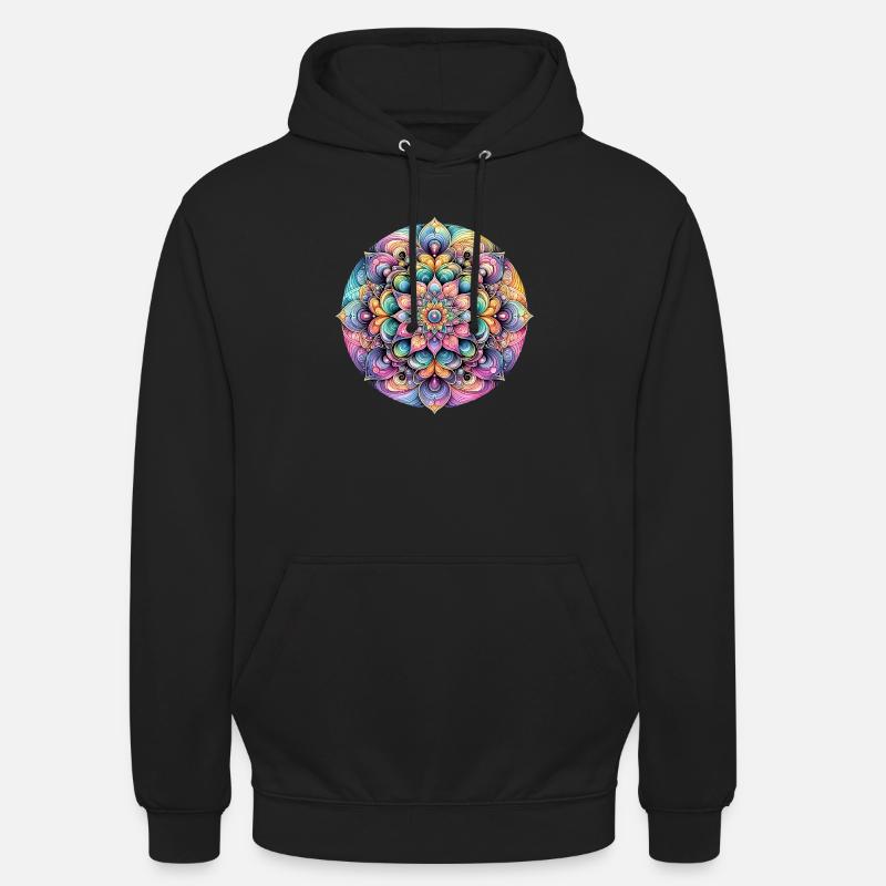 Eleganz der Farbblüte - Unisex Hoodie - Schwarz