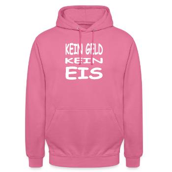 Glace - Sweat-shirt à capuche unisexe - rose - Devant - Alina (178cm) & Michal (187cm)