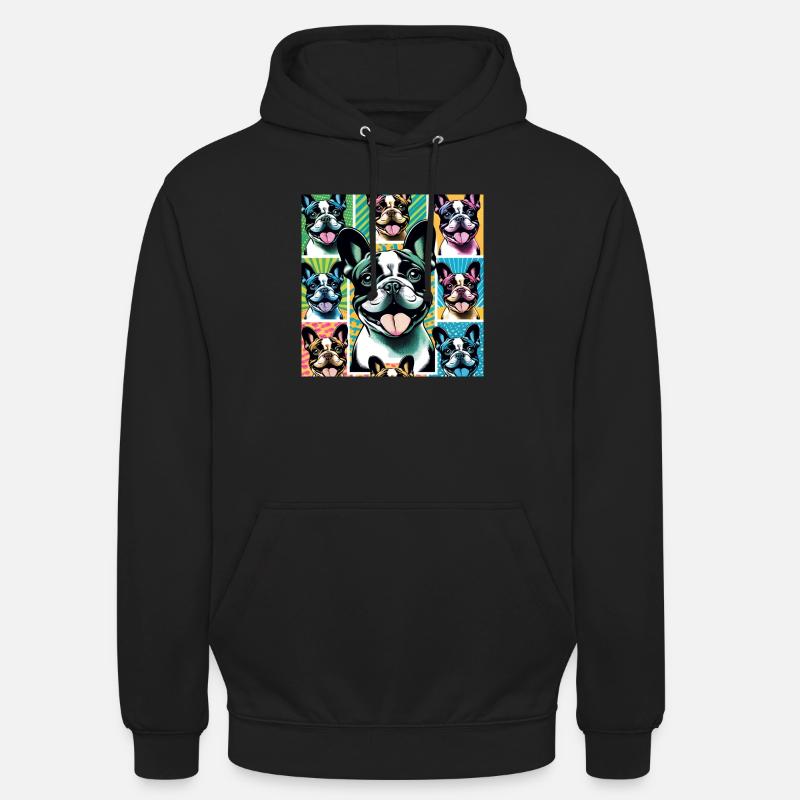 Bouledogue français - Sweat-shirt à capuche unisexe - noir