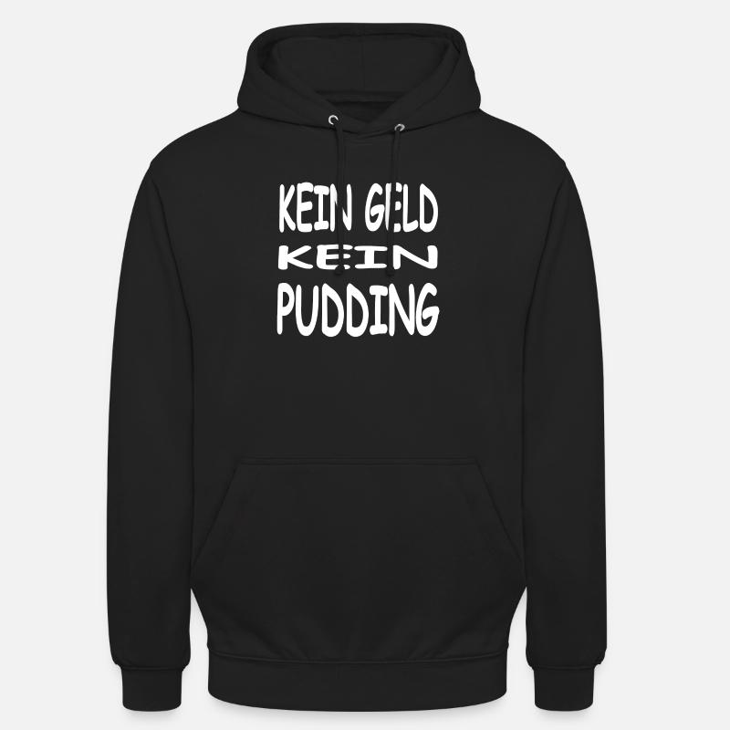 Pudding - Sweat-shirt à capuche unisexe - noir