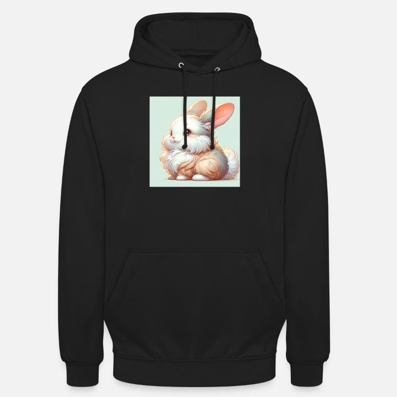 Lapin - Sweat-shirt à capuche unisexe - noir