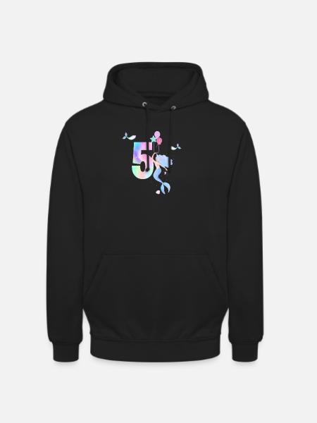 5th Anniversary Mermaid - Unisex Hoodie - black