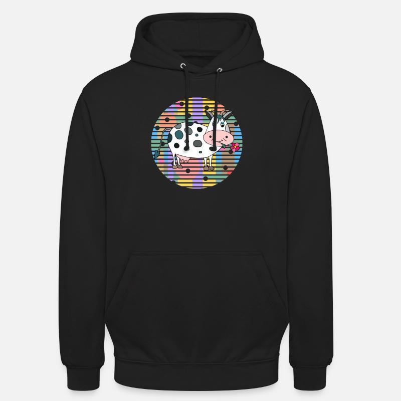 Kuh - Unisex Hoodie - Schwarz