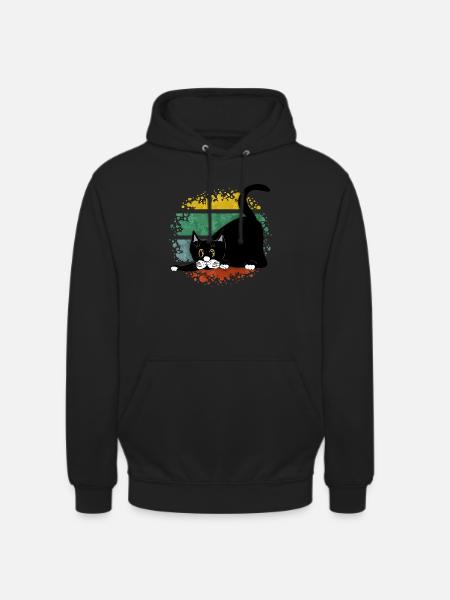 Cat - Unisex Hoodie - black