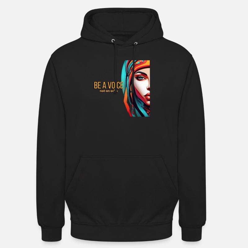 Sei eine Stimme - Unisex Hoodie - Schwarz
