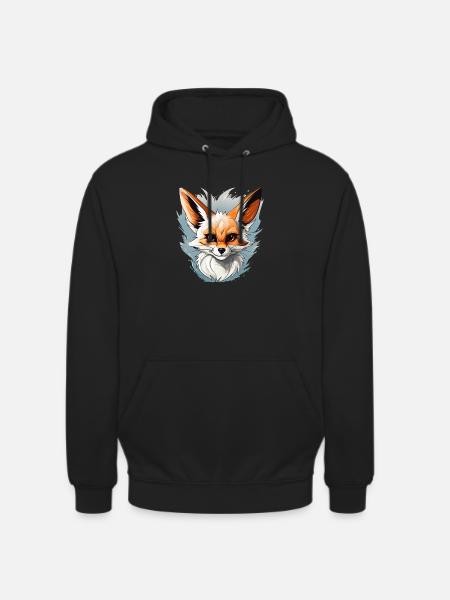 Fenne Logo Volpe Fox - Unisex Hoodie - black