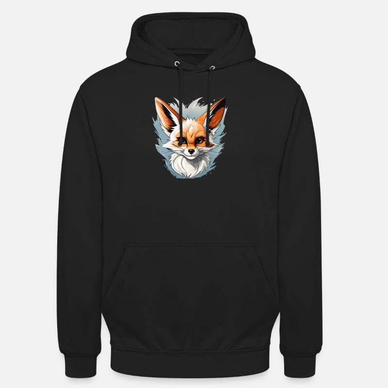 Fenne Logo Volpe Fox - Unisex Hoodie - black
