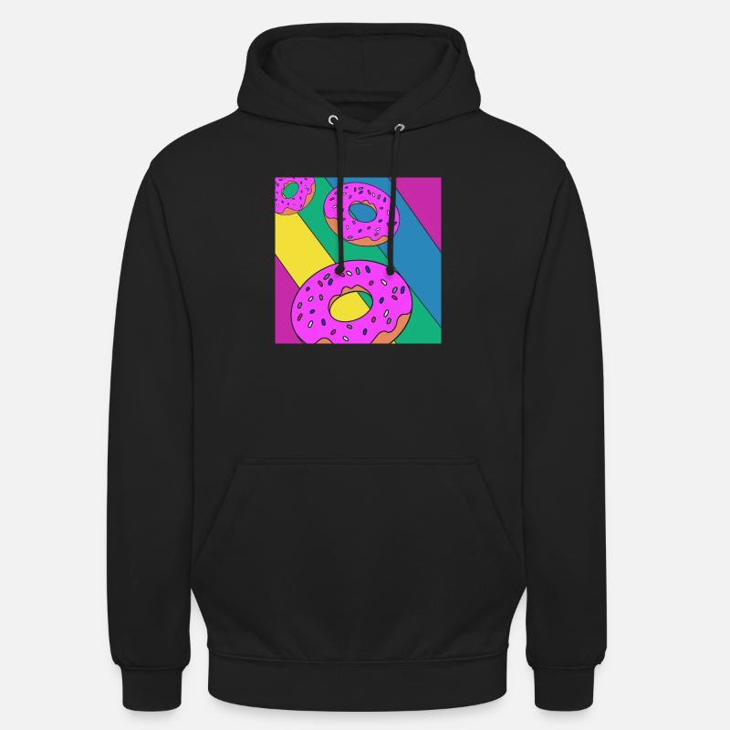 Donut - Sweat-shirt à capuche unisexe - noir