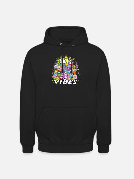 90s Vibes Elements And Toys - Unisex Hoodie - black