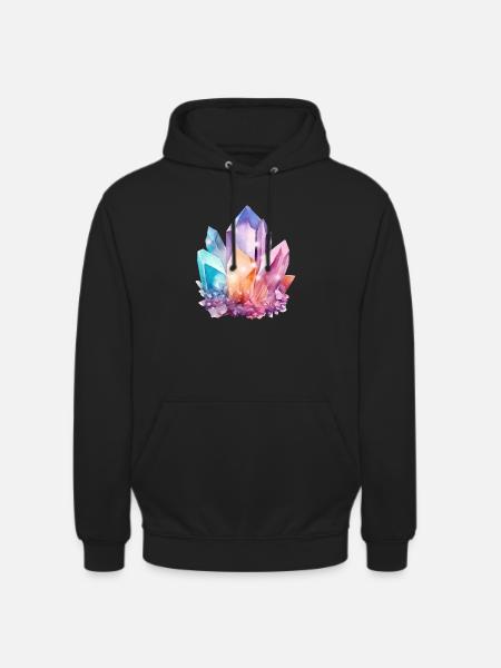 Bunter Kristall - Unisex Hoodie - Schwarz