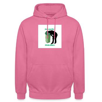 Deine Ehre - Unisex Hoodie - Pink - Vorne - Alina (178cm) & Michal (187cm)