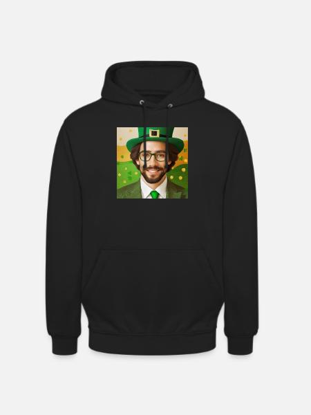 saint patrick - Sweat-shirt à capuche unisexe - noir