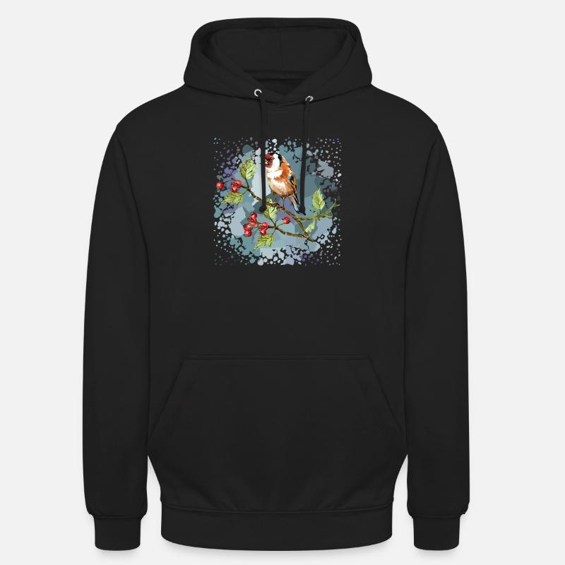 Bunter Vogel - Unisex Hoodie - Schwarz