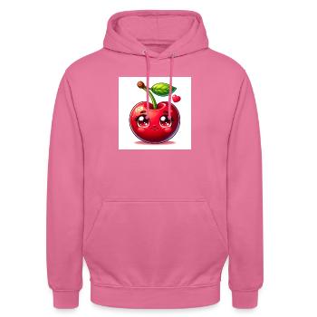 Cherry - Unisex Hoodie - pink - Front - Alina (178cm) & Michal (187cm)