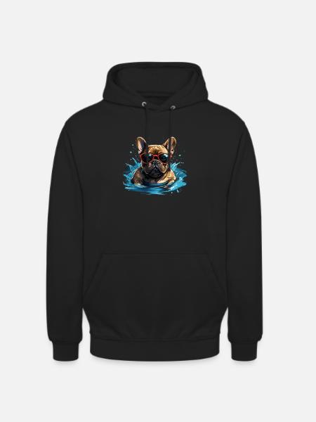 Dog Swimming Champion - Unisex Hoodie - black